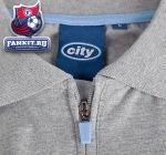 Поло Манчестер Сити / Manchester City Essential Steering Zip Polo Top - Ice Marl