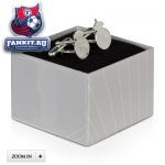 Серебряные запонки Реал Мадрид / Real Madrid Colour Crest Cufflink 