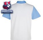 Поло Манчестер Сити / Manchester City Yarn Dye Jersey Polo - White/Grey Steel/Vista Blue/Dark Navy