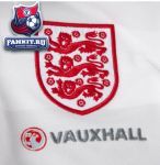 Поло Англия / England Media Polo Sponsored - White/Light Silver/Blue