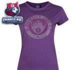 Женская футболка Манчестер Сити / Manchester City Retro Rhinestone T-Shirt - Purple - Womens
