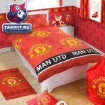 Постельное белье Манчестер Юнайтед / MANCHESTER UNITED CREST/DEVIL ROTARY DESIGN DUVET