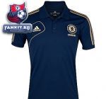 Поло Челси / adidas Chelsea Training Polo - Collegiate Navy/Light Football Gold
