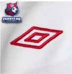 Поло Англия / England Media Polo Sponsored - White/Light Silver/Blue