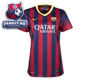 Барселона майка игровая домашняя 2013-14 Nike женская