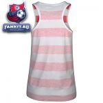 Женская майка Селтик / Celtic Crest Reverse Print Stripe Vest - Coral/White - Womens