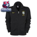 Кофта Бразилия / Brazil Authentic N98 Track Jacket - Black/Anthracite/Varsity Maize