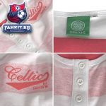Женская майка Селтик / Celtic Crest Reverse Print Stripe Vest - Coral/White - Womens