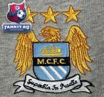 Толстовка Манчестер Сити / Manchester City WTC Overhead Hoody - Grey Marl / Dark Navy