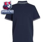 Поло Манчестер Сити / Manchester City Diamond Series Jaquard Trim Polo - Dark Navy/White