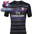 Футболка Арсенал / Arsenal Short Sleeve Pre Match Top 1 - Black/Anthracite/Court Purple/White