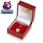 Серьга в пупок Манчестер Юнайтед / MANCHESTER UNITED STAINLESS STEEL BODY BAR WITH STERLING SILVER CREST 