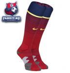 Барселона гетры игровые домашние Nike 2013-14 красные / Barcelona Home Socks 2013/14