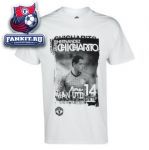 Футболка Манчестер Юнайтед / MANCHESTER UNITED CHICHARITO PHOTO GRAPHIC T-SHIRT - WHITE - MENS 