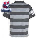 Поло Селтик / Celtic Heritage Yarn Dyed Striped Polo Top - Charcoal Marl/Glacier