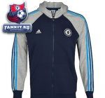 Кофта Челси / adidas Chelsea Core Hooded Zip Top - Medium Grey Heather/Collegiate Navy/Cyan