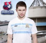 Поло Манчестер Сити / Manchester City WTC Stripe Polo - White / Vista Blue