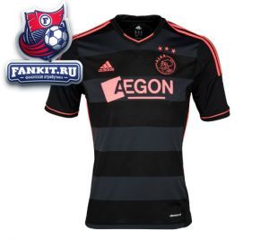 Аякс майка игровая выездная 2013-14 Adidas черно-серая