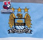 Футболка Манчестер Сити / Manchester City Yarn Dye Jersey T-Shirt - Vista Blue/Dark Navy/White/Grey Steel