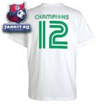 Футболка Селтик / Celtic 2012 Champions Flag T-Shirt - White - Mens