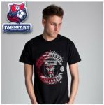 Футболка Манчестер Юнайтед / MANCHESTER UNITED TEXT CREST GRAPHIC T-SHIRT - BLACK - MENS 