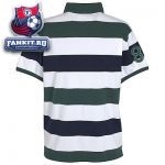 Поло Селтик / Celtic Heritage 88 Yarn Dye Striped Polo Shirt - Indigo/Green/White