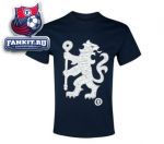 Футболка Челси / Chelsea Lion Silhouette T-Shirt - Navy - Mens