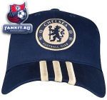 Кепка Челси / adidas Chelsea 3 Stripe Cap - Collegiate Navy/Light Football Gold