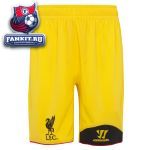 Ливерпуль трусы игровые вратарские 2012-13 Warrior желтые / LFC Adult Away Goalkeeper Shorts 12/13