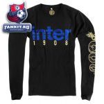 Кофта Интер / Inter black logo ls tee