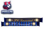 Шарф Интер / Inter black & blue satin scarf