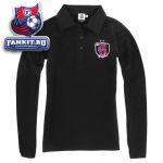 Женское поло Ювентус /  Juve girls black ls polo